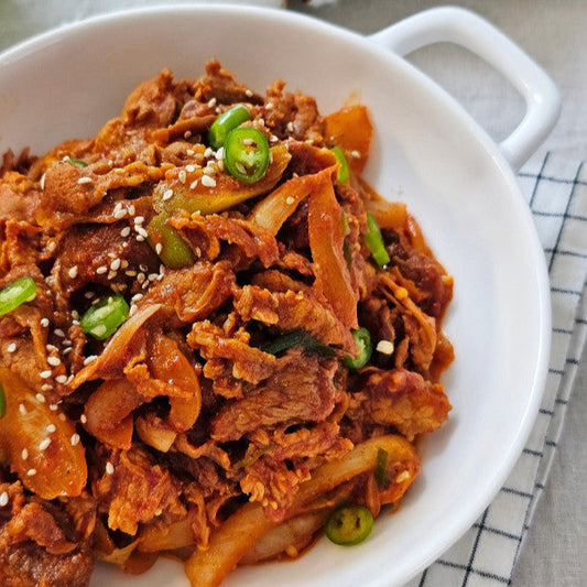 [J&G FOOD]제육볶음(대패스타일) / Spicy pork(thin-sliced)
